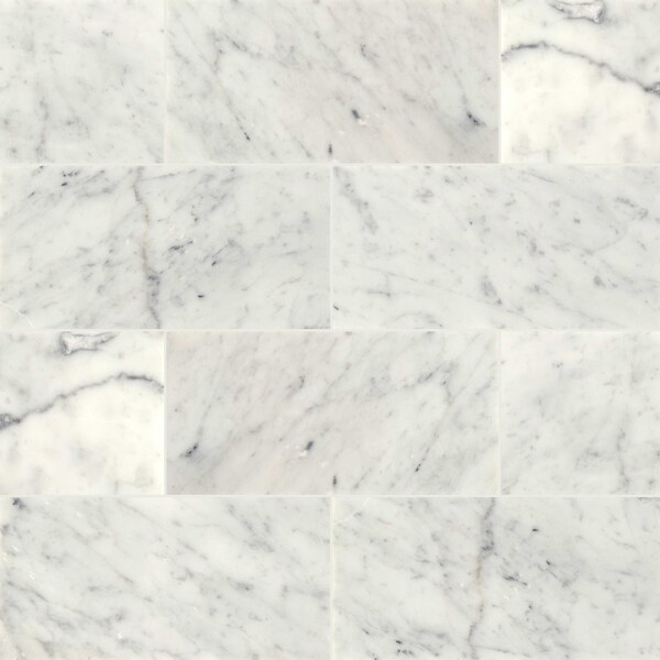 Msi Carrara White SAMPLE Polished Marble Floor And Wall Tile - ZOR-NS-0066-SAM