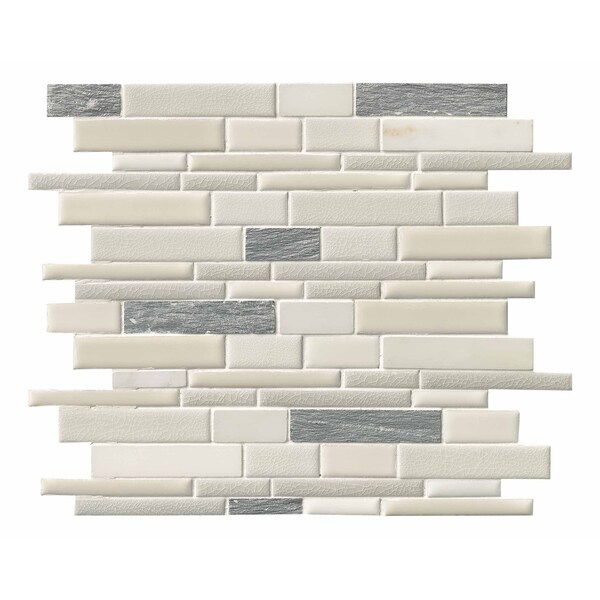 Msi Everest Interlocking 12 In. X 12 In. Porcelain And Stone Mesh-Mounted Mosaic Tile, 10PK - ZOR-MD-0410