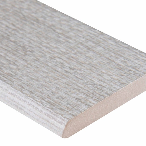 Msi Tektile Lineart Ivory Bullnose 3 In. X 24 In. Glazed Porcelain Wall Tile, 14PK - ZOR-PT-TR-0211