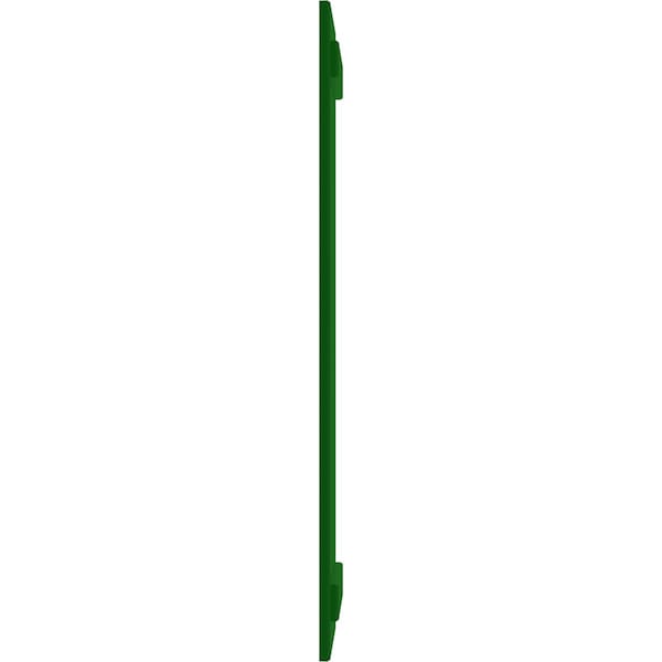 Ekena Millwork True Fit PVC Two Board Joined Board-n-Batten Shutters, Viridian Green, 10 3/4W x 77H, PR - TFP101BBF11X077HG