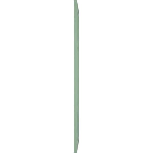 Ekena Millwork True Fit PVC Shaker Fixed Mount Shutters, Seaglass, 15W x 29H, PR - TFP001SK15X029SG