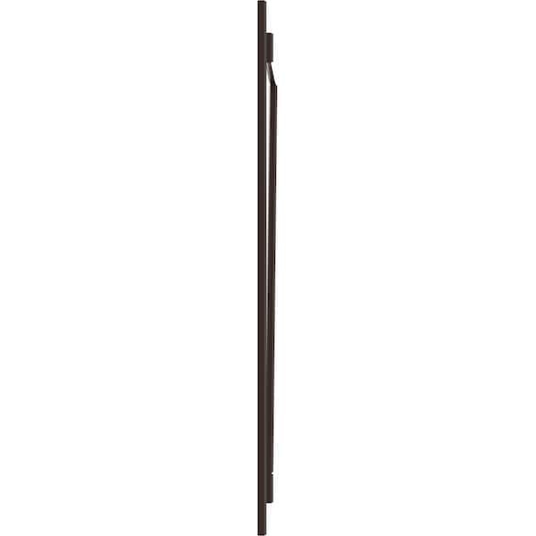Ekena Millwork True Fit PVC Three Board Joined Board-n-Batten Shutters w/Z-Bar, Raisin Brown , 16 1/8W x 31H, PR - TFP102BBF16X031TB