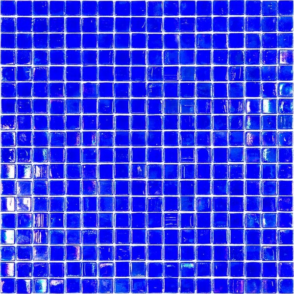 Apollo Tile Skosh 11.6inx11.6in Glossy Tiffany Blue Glass Mosaic Wall and Floor Tile 18.69 sqft/case, 20PK - APLNB88BL566A