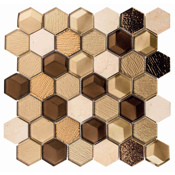 Andova Tiles SAMPLE Xen 2 W x 2 L Mosaic Wall Tile - SAM-ANDXEN606