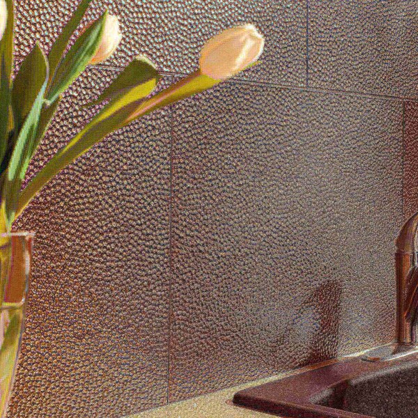 Fasade Fasade 18in x 24in Hammered Brushed Nickel Backsplash Panel 5pk - PB5529