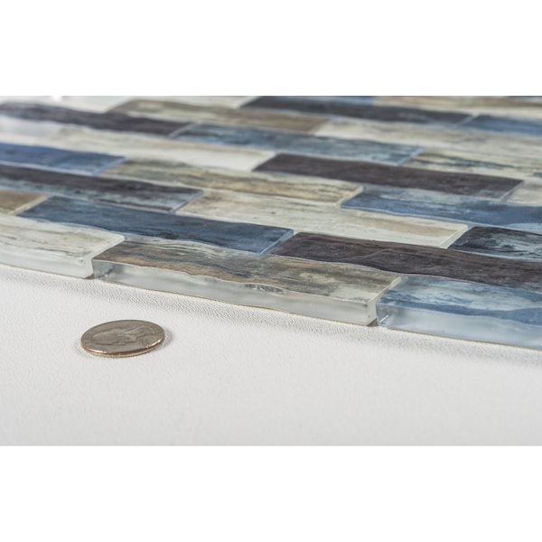 Andova Tiles SAMPLE Giovan 1 x 4 Glass Brick Joint Mosaic Tile - SAM-ANDGIO400