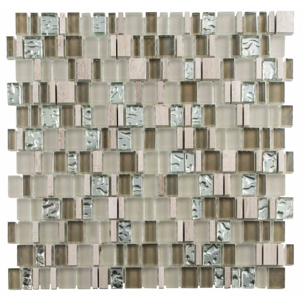 Andova Tiles ANDOVA TILES Quest Random Mosaic Tile - ANDQUE521