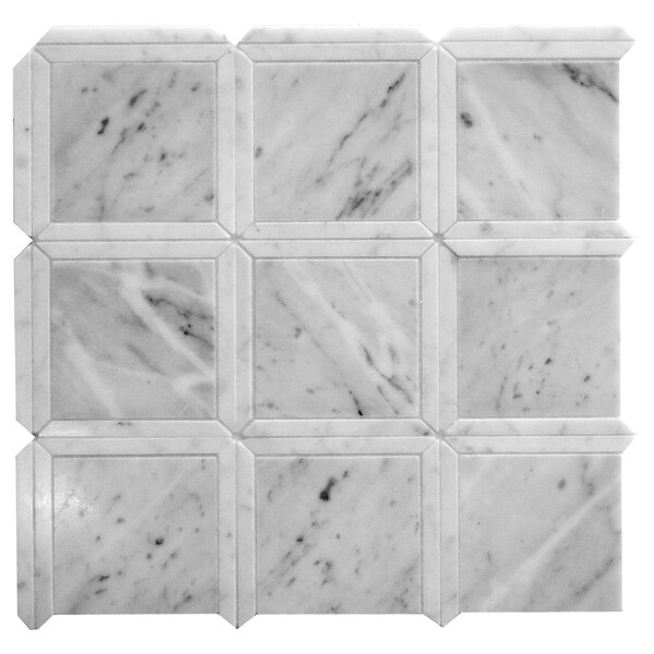 Apollo Tile Sample of Antique Square 12"x12" Marble Mosaic Tile - APLDC99S01EC15 SAMPLE