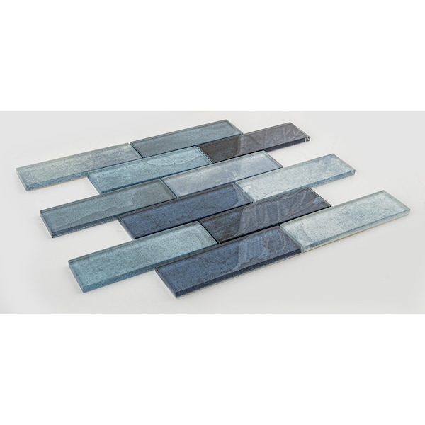 Andova Tiles SAMPLE Migdal 2 x 6 Glass Brick Joint Mosaic Tile - SAM-ANDMIG229