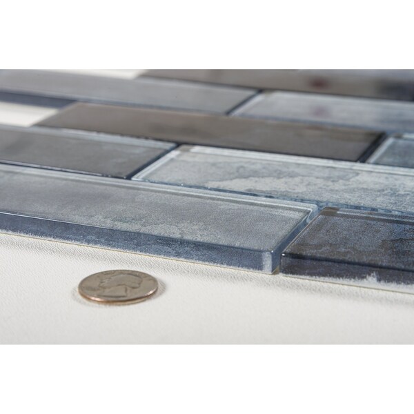 Andova Tiles SAMPLE Migdal 2 x 6 Glass Brick Joint Mosaic Tile - SAM-ANDMIG229