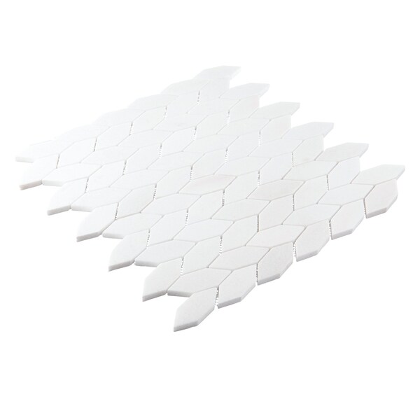 Andova Tiles SAMPLE Channing 1 x 25 Marble Honeycomb Mosaic Wall  Floor Tile - SAM-ANDCHA137