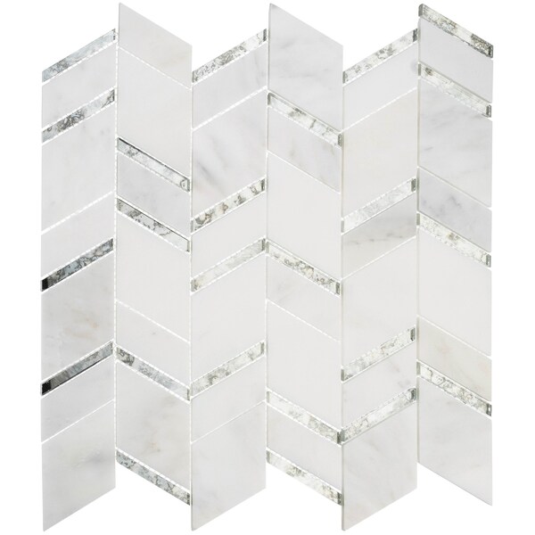 Andova Tiles ANDOVA TILES Casia Marble Chevron Mosaic Tile - ANDCAS182