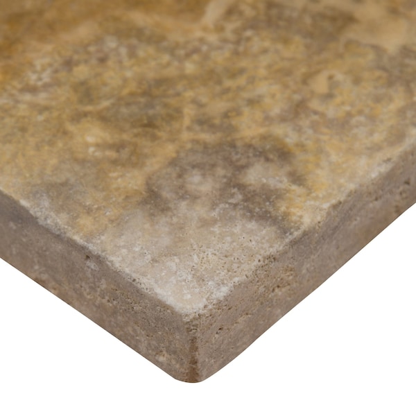 Msi Tuscany Porcelain Pattern SAMPLE Tumbled Travertine Paver Kits - ZOR-LSC-0121-SAM