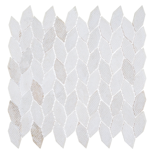Andova Tiles ANDOVA TILES Channing Elongated Hex  1" x 2.5" Marble Honeycomb Mosaic Wall & Floor Tile - ANDCHA139