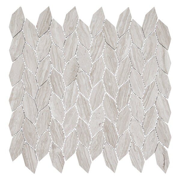 Andova Tiles ANDOVA TILES Channing Elongated Hex  1" x 2.5" Marble Honeycomb Mosaic Wall & Floor Tile - ANDCHA139
