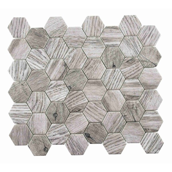Andova Tiles ANDOVA TILES Terrain 2" x 2" Glass Honeycomb Mosaic Wall & Floor Tile - ANDTER260