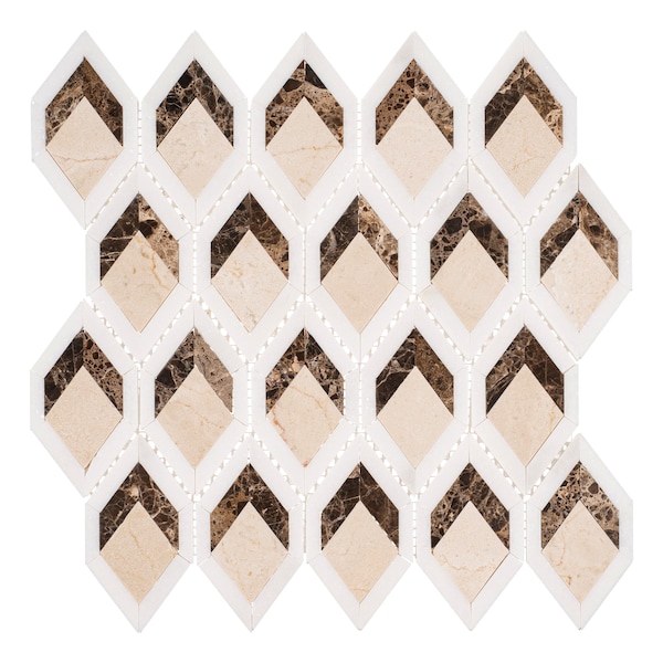 Andova Tiles SAMPLE Easton 5 x 3 Glass Novelty Mosaic Wall  Floor Tile - SAM-ANDEAS337