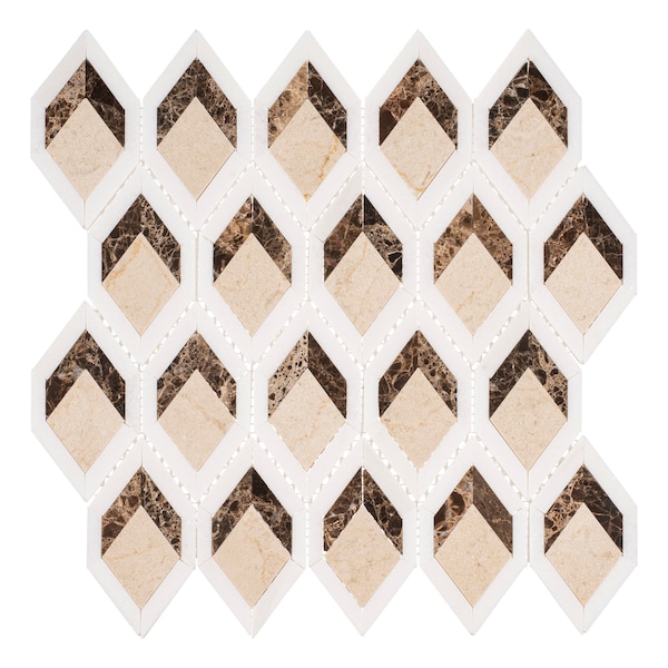 Andova Tiles SAMPLE Easton 5 x 3 Glass Novelty Mosaic Wall  Floor Tile - SAM-ANDEAS337