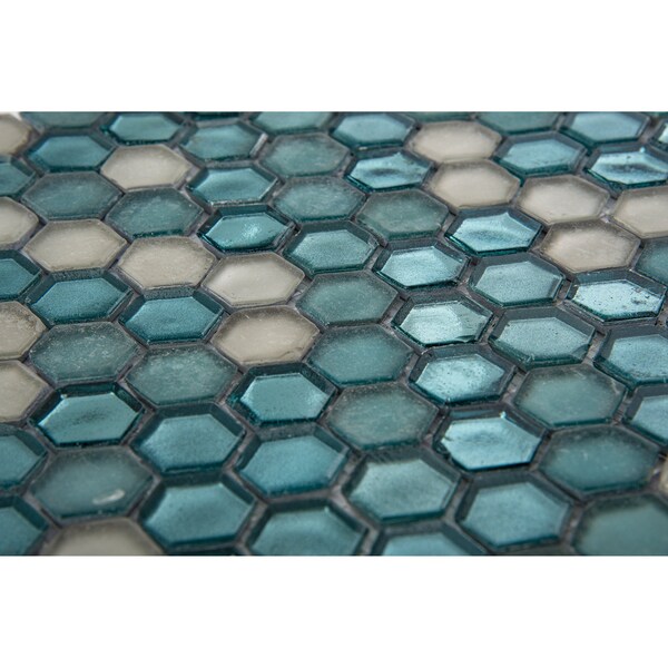 Andova Tiles ANDOVA TILES Arti 1" x 1" Glass Honeycomb Mosaic Tile - ANDART266