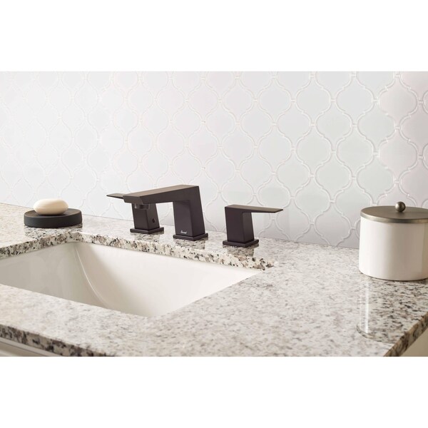 Msi Retro Bianco Arabesque SAMPLE Glazed Porcelain Mesh-Mounted Mosaic Tile - ZOR-MD-0236-SAM