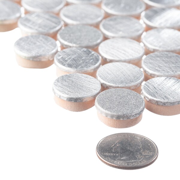 Andova Tiles ANDOVA TILES Orb 0.75" x 0.75" Metal Penny Round Mosaic Tile - ANDORB256