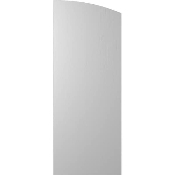 Ekena Millwork Americraft 6-Board (2 Batten) Wood Joined Board-n-Batten Shutters w/ Ellipt Top, ARW101BE621X45PRH - ARW101BE621X45PRH