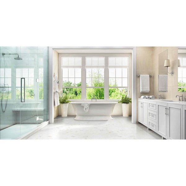 Msi Eden Calacatta 2 In X 2 In. Matte Porcelain Hexagon Floor & Wall Tile, 8PK - ZOR-PT-0634