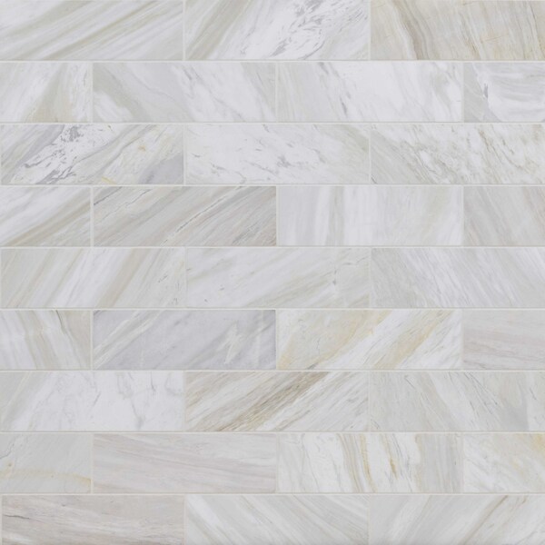 Msi Athena Gold 4"X 12" Honed Marble Subway Floor And Wall Tile, 15PK - ZOR-NS-0041