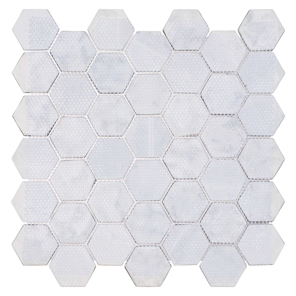 Andova Tiles SAMPLE- Rochelle 2 in. Hex Glass Mosaic Wall Tile - SAM-ANDROC1007