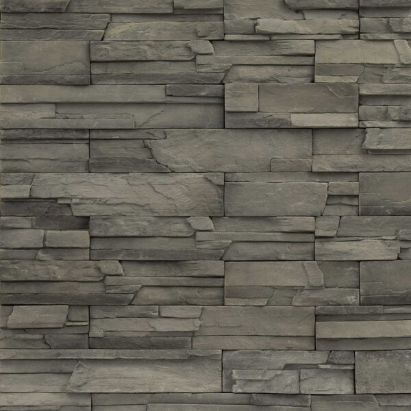 Msi Copen Ash Stacked Stone 9 X 19.5 Natural Manufactured Stone Wall Cement Tile - ZOR-PNL-0003