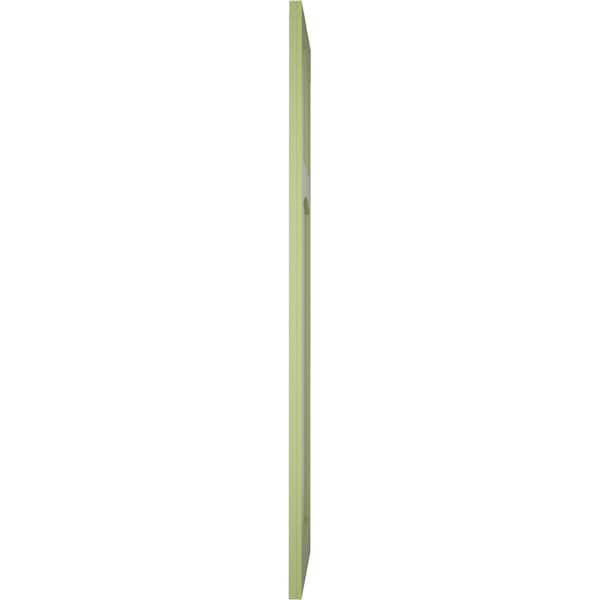 Ekena Millwork True Fit PVC San Miguel Mission Style Fixed Mount Shutters, Moss Green, 15W x 43H, PR - TFP001SM15X043MG