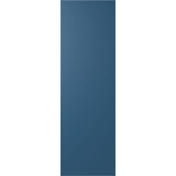 Ekena Millwork 18W x 30H True Fit PVC Diagonal Slat Modern Style Fixed Mount Shutters, Sojourn Blue, PR - TFP001DG18X030HB