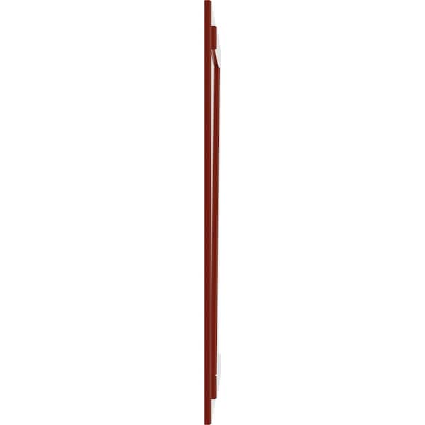 Ekena Millwork True Fit PVC Three Board Joined Board-n-Batten Shutters w/Z-Bar, Fire Red , 16 1/8W x 80H, PR - TFP102BBF16X080BR