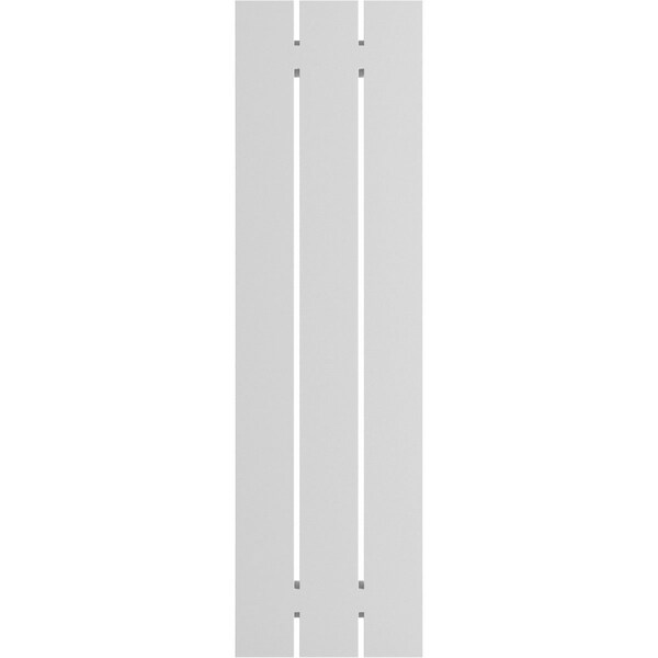 Ekena Millwork True Fit PVC Three Board Spaced Board-n-Batten Shutters, Peaceful Blue , 17 1/8W x 62H, PR - TFP101SBF17X062SB