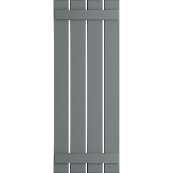 Ekena Millwork True Fit PVC Four Board Spaced Board-n-Batten Shutters, Ocean Swell , 23W x 48H, PR - TFP101SBF23X048CH