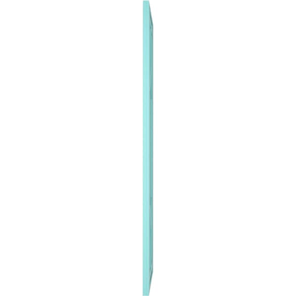 Ekena Millwork True Fit PVC Shaker Fixed Mount Shutters, Pure Turquoise, 18W x 79H, PR - TFP001SK18X079PT