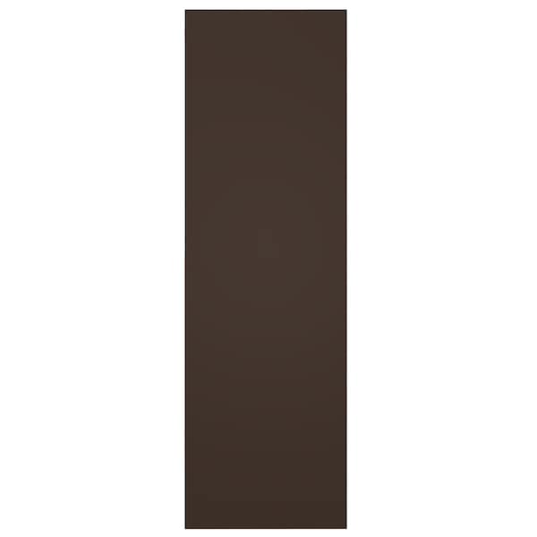 Ekena Millwork True Fit PVC Single Panel Herringbone Modern Style Fixed Mount Shutters, Raisin Brown, 18W x 25H, PR - TFP001HB18X025TB