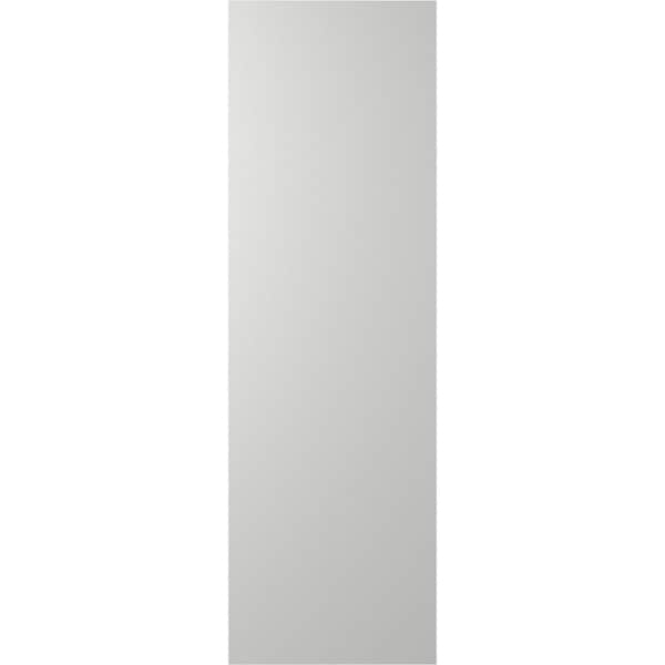 Ekena Millwork 15W x 27H True Fit PVC Diagonal Slat Modern Style Fixed Mount Shutters, Hailstorm Gray, PR - TFP001DG15X027ST