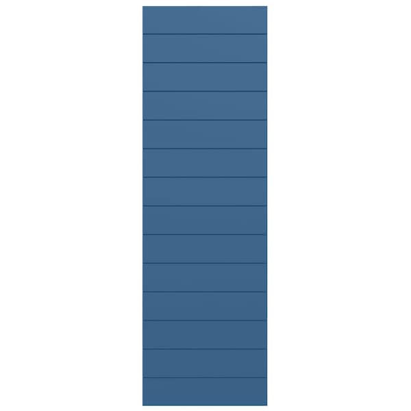 Ekena Millwork True Fit PVC Horizontal Slat Modern Style Fixed Mount Shutters, Sojourn Blue, 15W x 34H, PR - TFP001HZ15X034HB