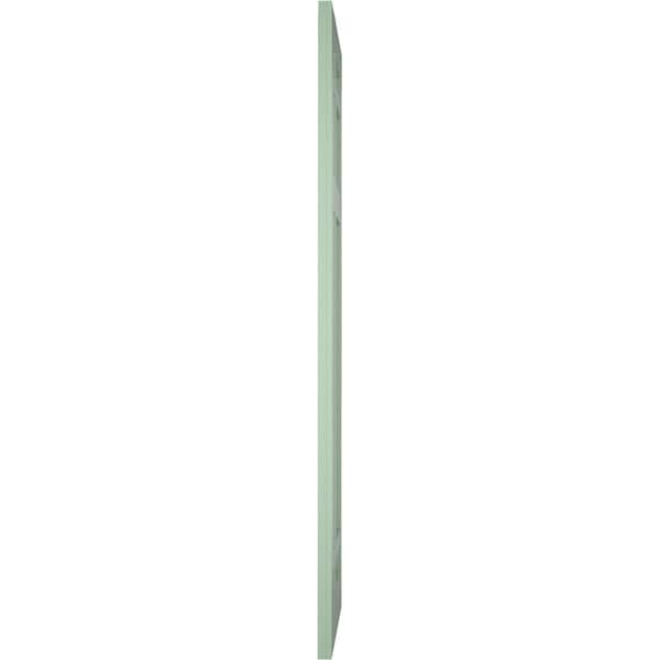 Ekena Millwork True Fit PVC San Juan Capistrano Mission Style Fixed Mount Shutters, Track Green, 12W x 80H, PR - TFP001SJ12X080TG