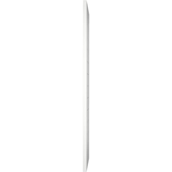 Ekena Millwork True Fit PVC Horizontal Slat Framed Modern Style Fixed Mount Shutters, Hailstorm Gray, 12W x 45H, PR - TFP001HF12X045ST