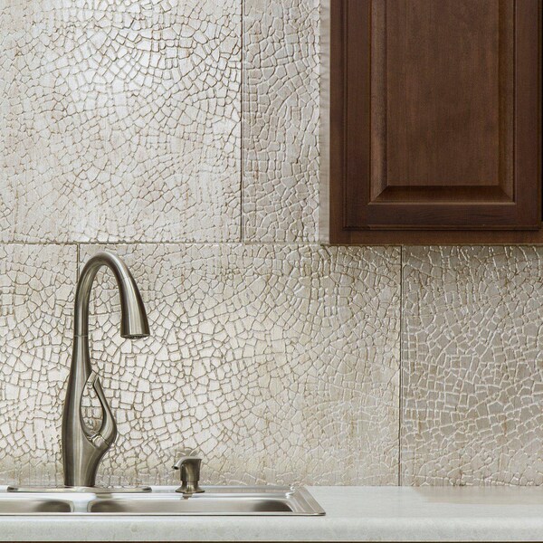 Fasade Fasade 18in x 24in Safari Vintage Metal Backsplash Panel 5pk - PB7034
