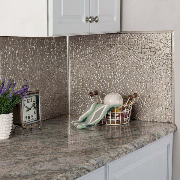 Fasade Fasade 18in x 24in Safari Vintage Metal Backsplash Panel 5pk - PB7034