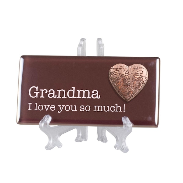 Cottage Garden 4 x 2 in. Grandma, I Love You So Much Ceramic Tile - TLGL25BR