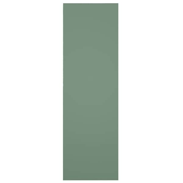 Ekena Millwork True Fit PVC Single Panel Chevron Modern Style Fixed Mount Shutters, Track Green, 12W x 70H, PR - TFP001CV12X070TG