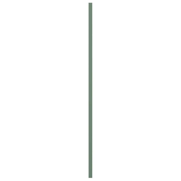 Ekena Millwork True Fit PVC Single Panel Chevron Modern Style Fixed Mount Shutters, Track Green, 12W x 70H, PR - TFP001CV12X070TG