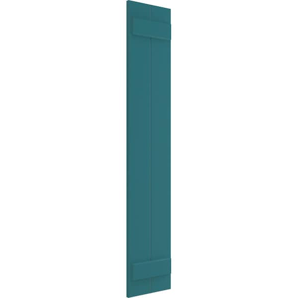 Ekena Millwork True Fit PVC, Two Board Joined Board-n-Batten Shutters, Antigua, 10 3/4W x 27H, PR - TFP101BBF11X027AN