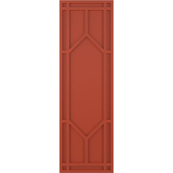 Ekena Millwork True Fit PVC Shaker Fixed Mount Shutters, Colorful Leaves, 18W x 40H, PR - TFP001SK18X040CL