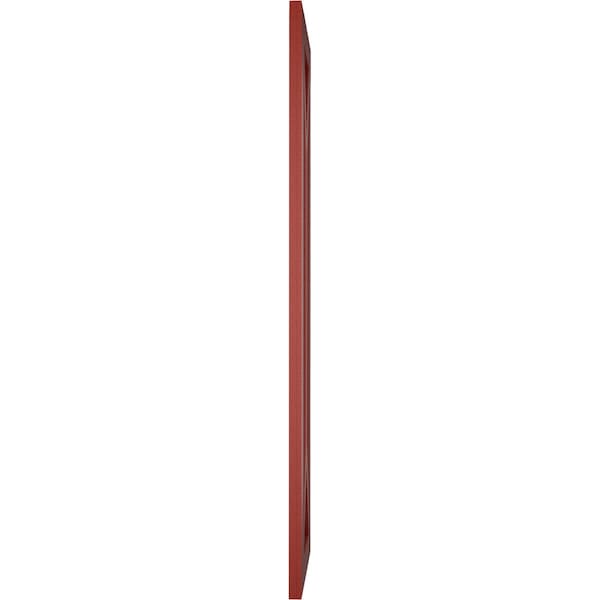 Ekena Millwork True Fit PVC San Carlos Mission Style Fixed Mount Shutters, Pepper Red, 12W x 31H, PR - TFP001SC12X031MR