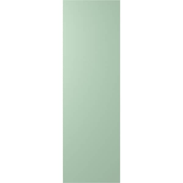 Ekena Millwork 15W x 79H True Fit PVC Diagonal Slat Modern Style Fixed Mount Shutters, Seaglass, PR - TFP001DG15X079SG